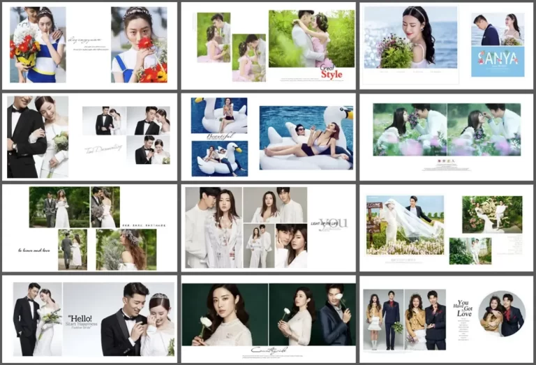 80 PSD Mẩu Layout Album khổ vuông