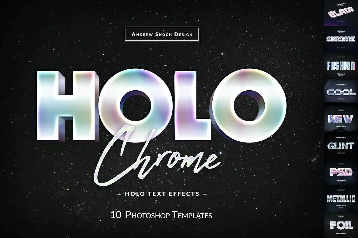 Holochrome Text Effects