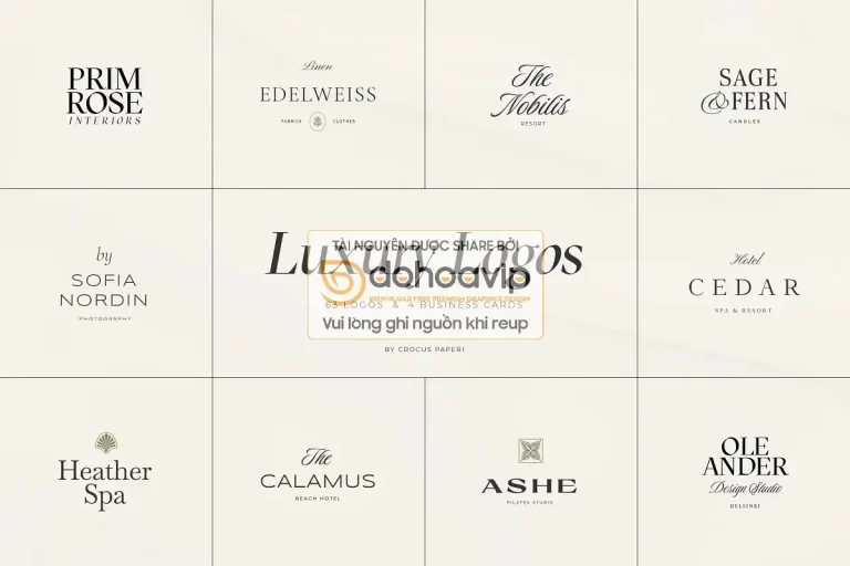 Mẩu Logo & Danh thiếp sang trọng