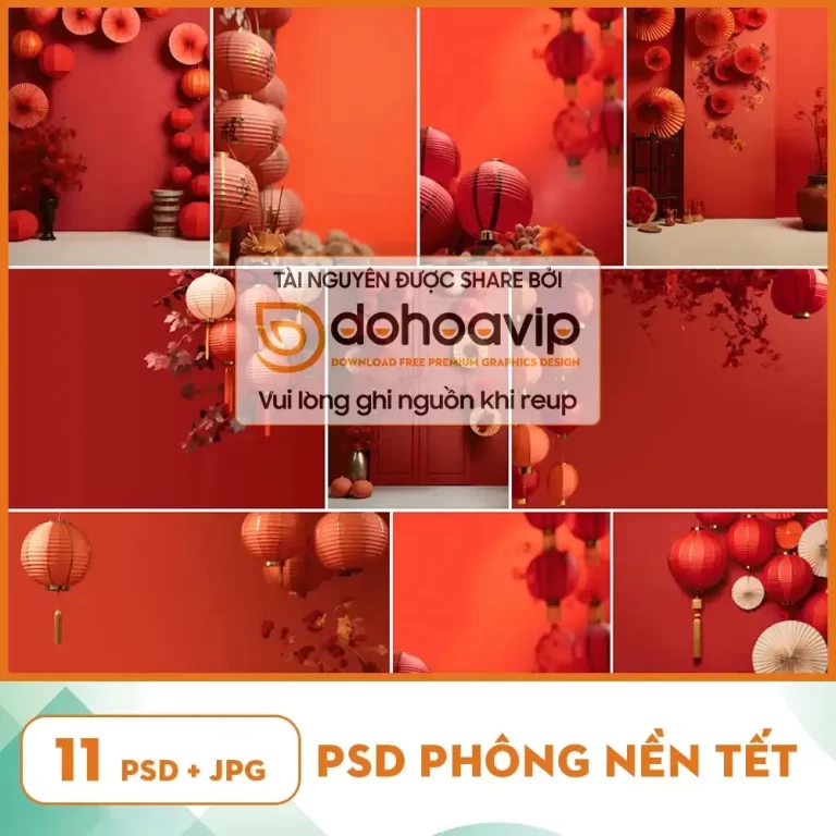 11 File phông nền ghép Tết