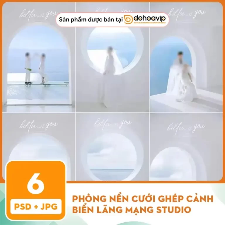 [VIP] Phông nền cưới ghép cảnh biển lãng mạng studio