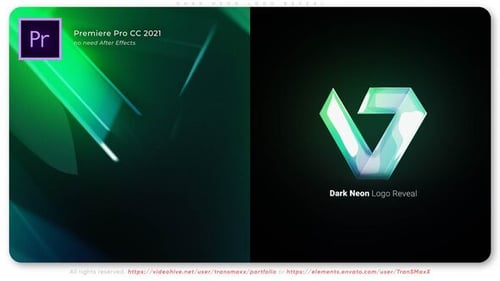 Dark Neon Logo Reveal