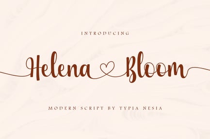 Helena Bloom – Wedding Font