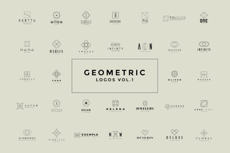 50 Geometric Logos Vol.1