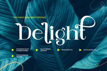Delight – Fancy Sans Serif Font