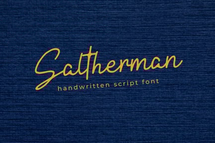 Saltherman – Handwritten Script Font