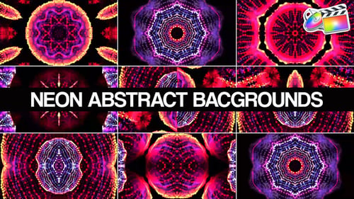 Neon Abstract Backgrounds for FCPX
