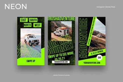 Neon Instagram Stories