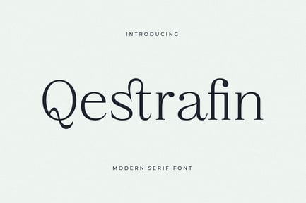 Qestrafin Modern Serif Font