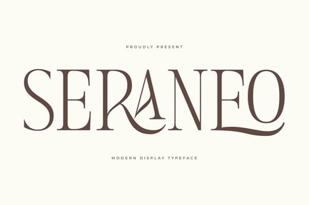 Seraneo Modern Display Typeface Font