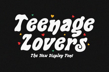 Teenage Lovers Retro Serif Display Font