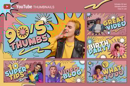 90’s Style YouTube Thumbnails