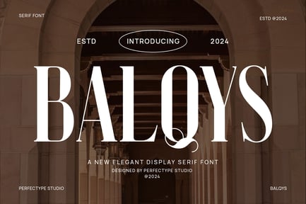 Balqys Elegant Serif Font Typeface