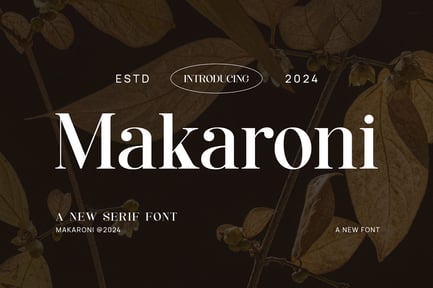 Makaroni – Classy & Stylish Serif