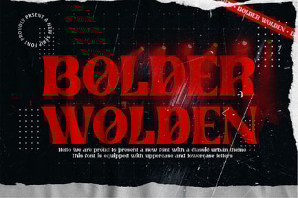Bolder Wolden – Elegant Display Serif