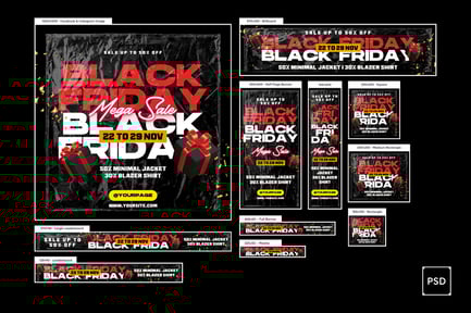Black Friday Sale Banners Ad