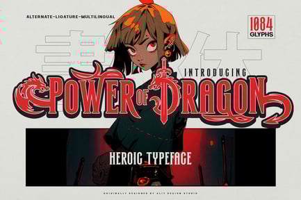 Power of Dragon Typeface