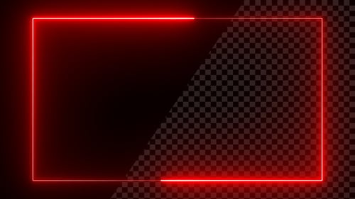 Red Neon Frame Loop
