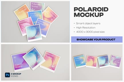 Polaroid Photo Mockup