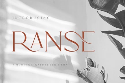 RANSE Modern Ligature Serif Font