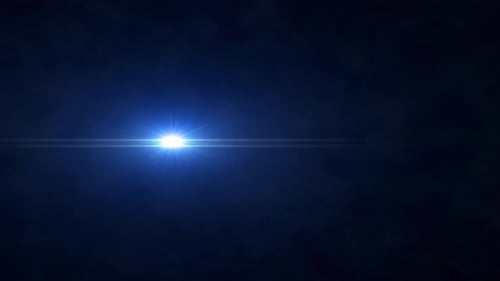 Spot Light Bokeh Flare Shine Optical Lens Flares Light Streaks Shine Ray Animation on Black