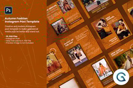Autumn Fashion Instagram Post Template