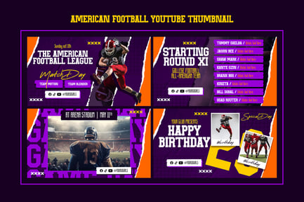 American Football Youtube Thumbnail