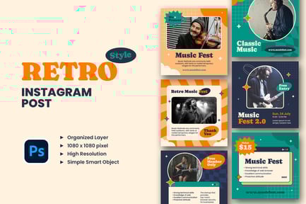 Retro Fashion Instagram Post