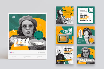 Music Concert Social Media Post Templates