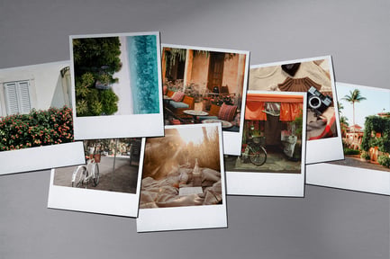 Polaroid Collage Mockup