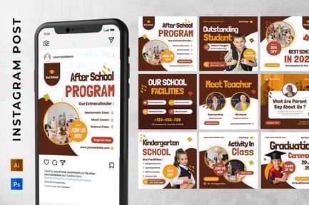 Kindergarten School Instagram Post