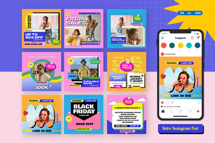 Cd 90s Retro Instagram Post