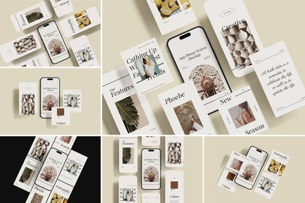App Phone Screen Mockup Scene