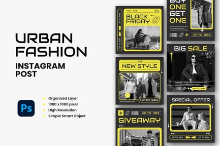 Urban Fashion Instagram Post