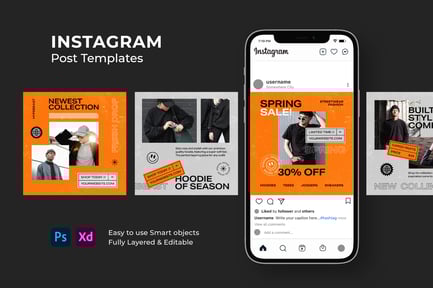 Streetwear Fashion Instagram Post Template