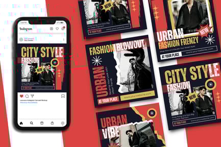 Fashion Grunge Instagram Post Template