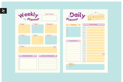 Cute Daily Weekly Planner