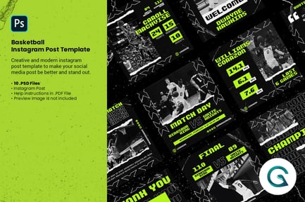 Basketball Instagram Post Template