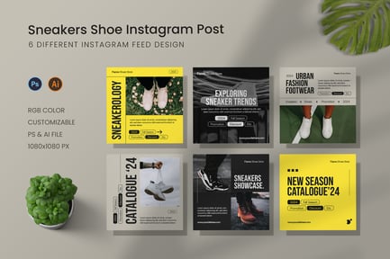 Sneakers Shoes Instagram Post