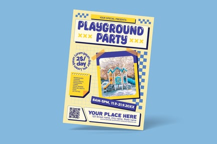 Playground Party Flyer