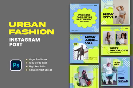 Urban Fashion Instagram Post