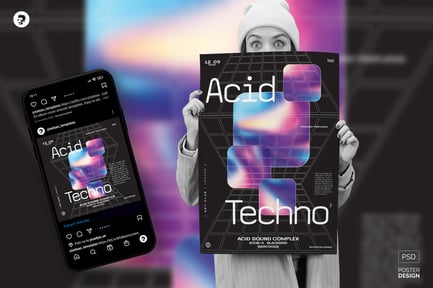 Acid Party Flyer, Poster 03