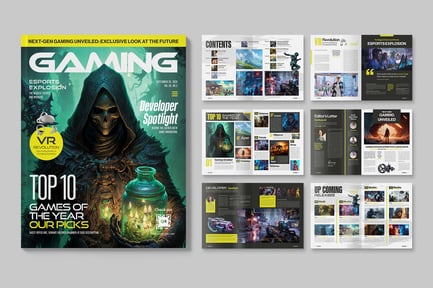 Gaming Magazine Template