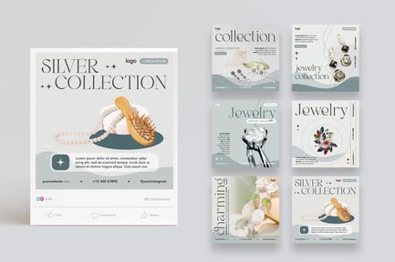 Jewelry Sale Social Media Post Templates