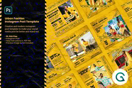 Urban Fashion Instagram Post Template
