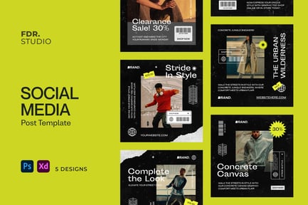 Apparel Store Social Media Template