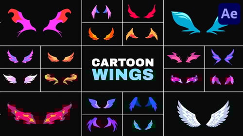 Cartoon Wings for After Effects
