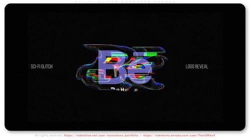 Sci-Fi Glitch Logotype Opener