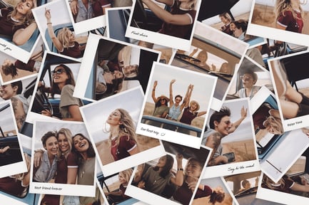 Polaroid Photo Collage Template