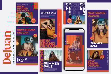 Dejuan – Instagram Post & Story Templates